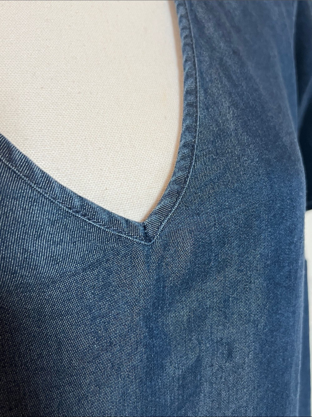 NWT City Chic Denim Tier Dress US 12 XXS Dark Wash Lyocell Comfort - Picture 6 of 16